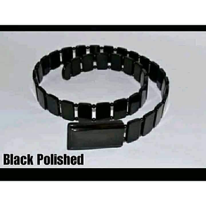 Carabao Horn Link Belt — Black Polished