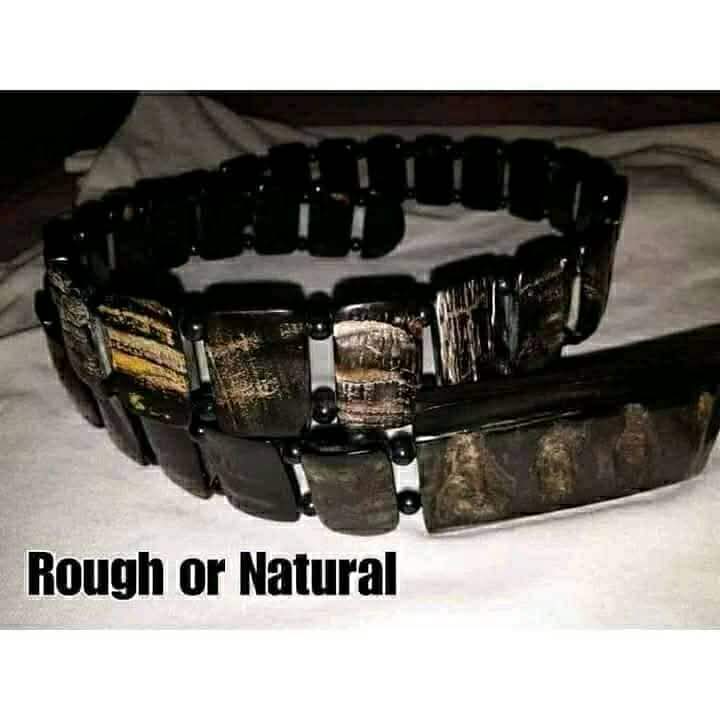 Carabao Horn Link Belt — Rough Natural