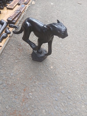 Stalking Cheetah Sculpture