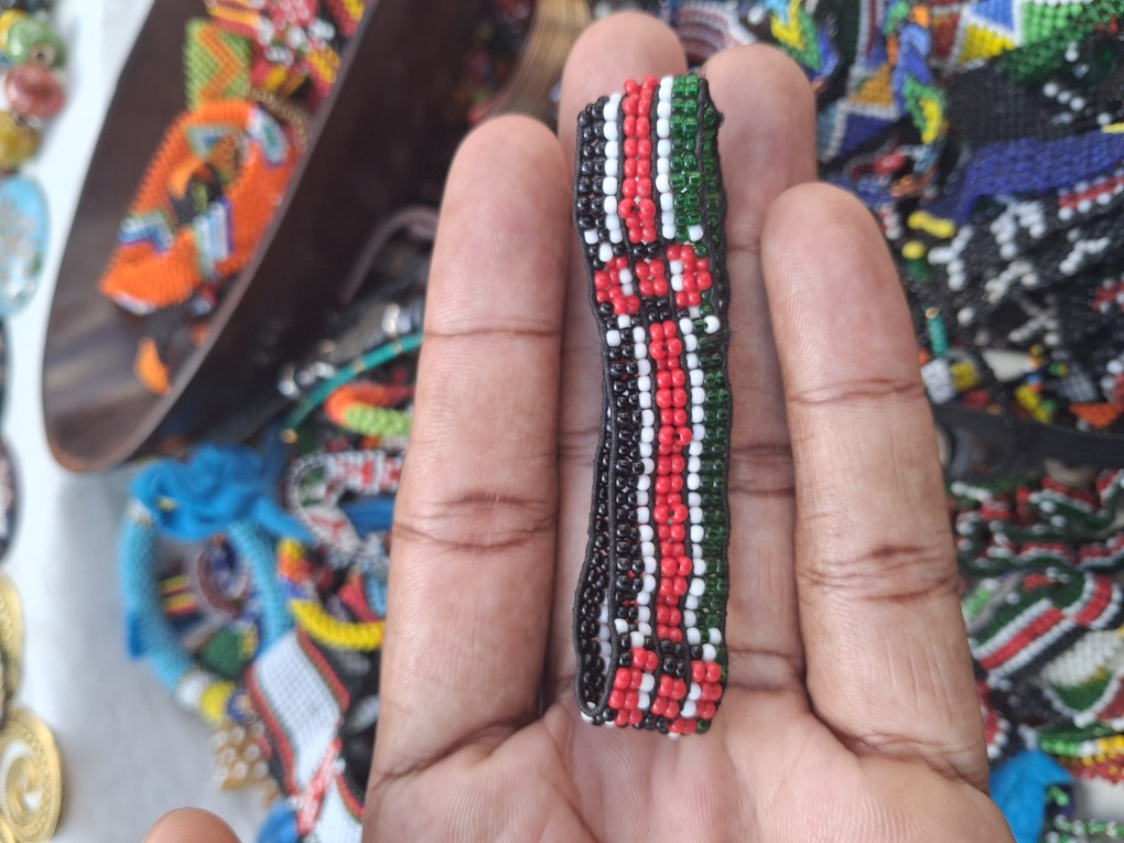 Kenya Flag Maasai Beaded Bracelet