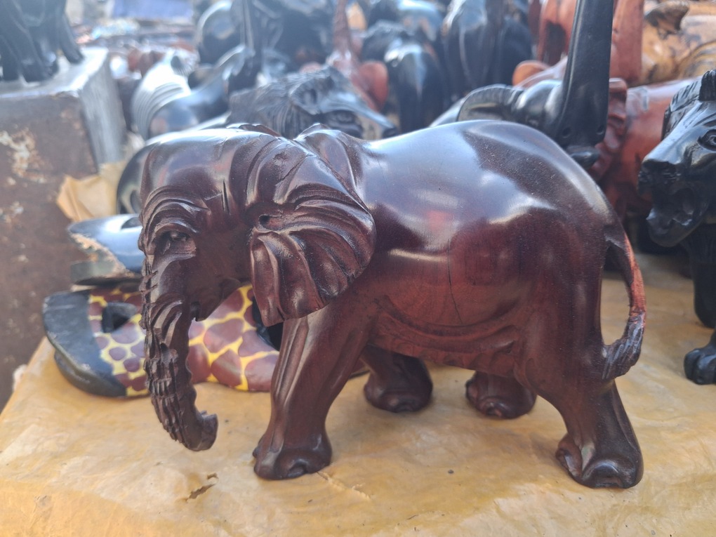 Hand-Carved Elephant