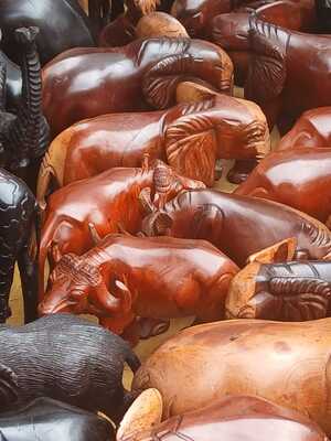 Hippo Herd — 5 Piece Rosewood Set