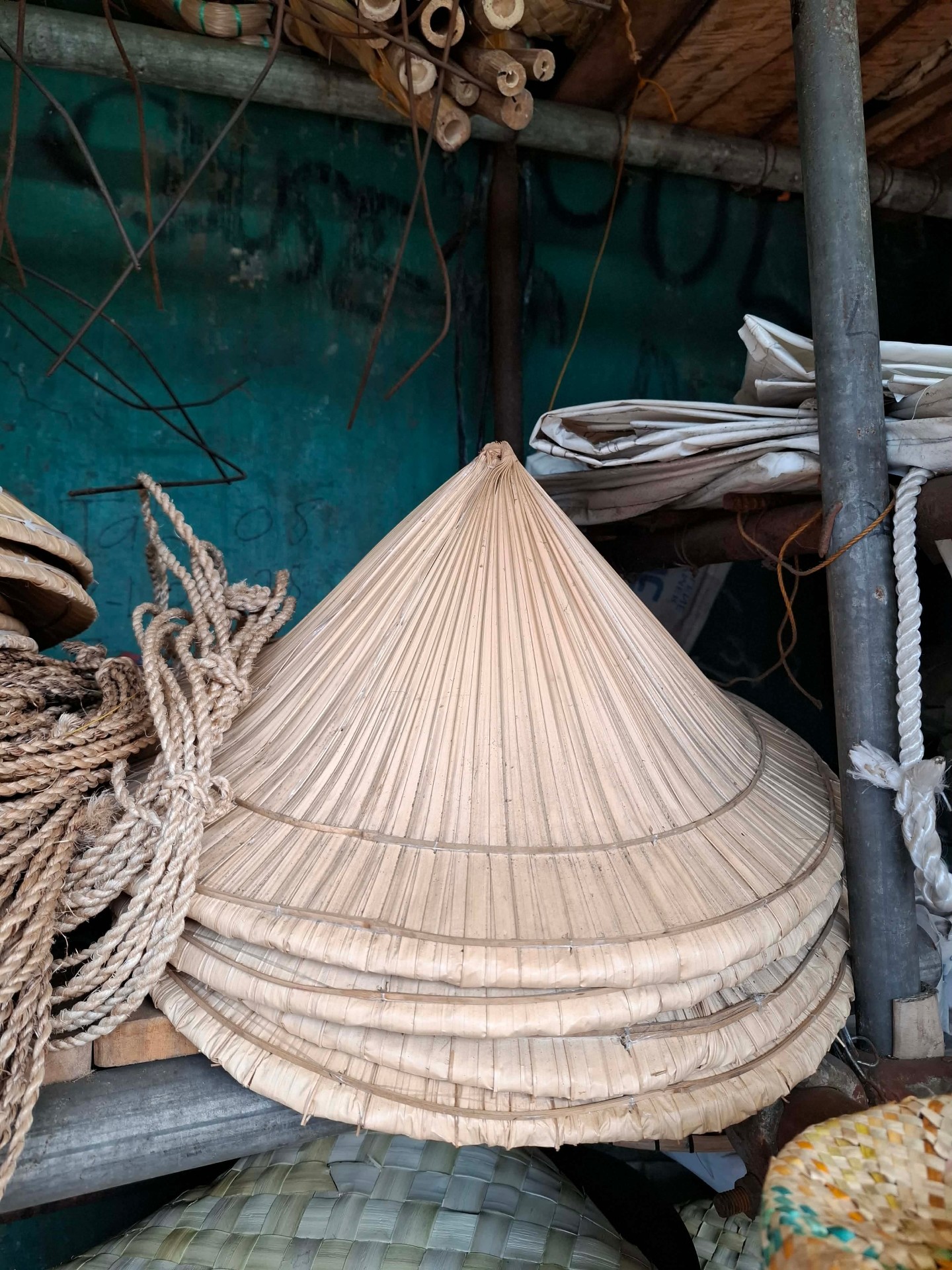 Traditional Salakot — Conical Palm Hat